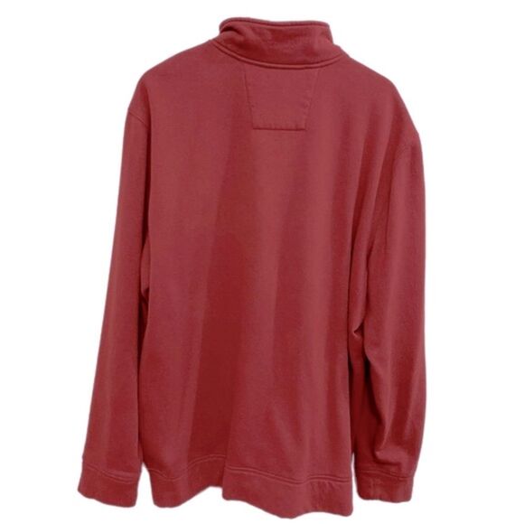 NAUTICA FLEECE QUARTER ZIP MENS 2XL RUST. - Picture 2 of 12